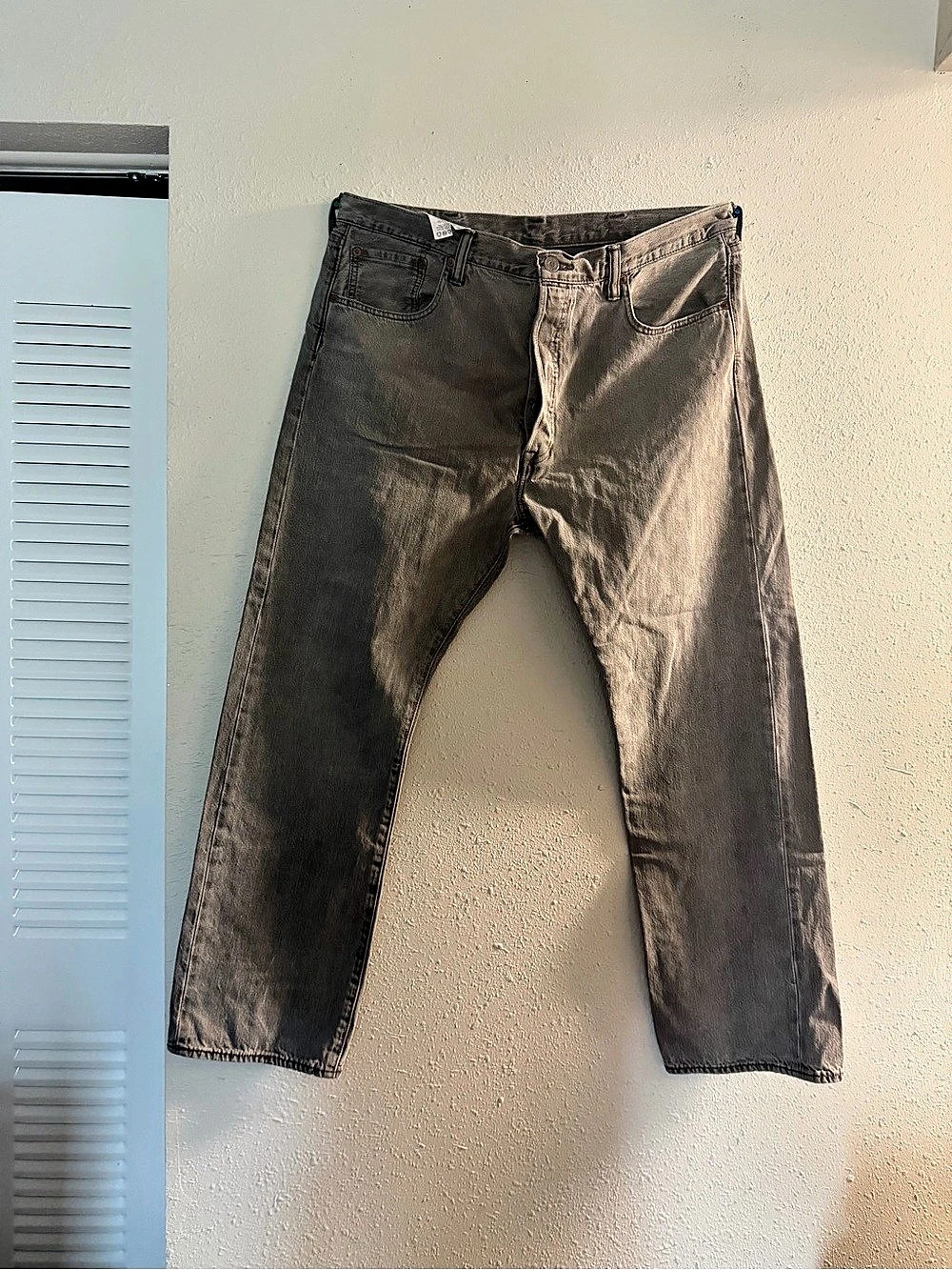 Levi's 501 Straight Leg Jeans Waist 38 in Gray